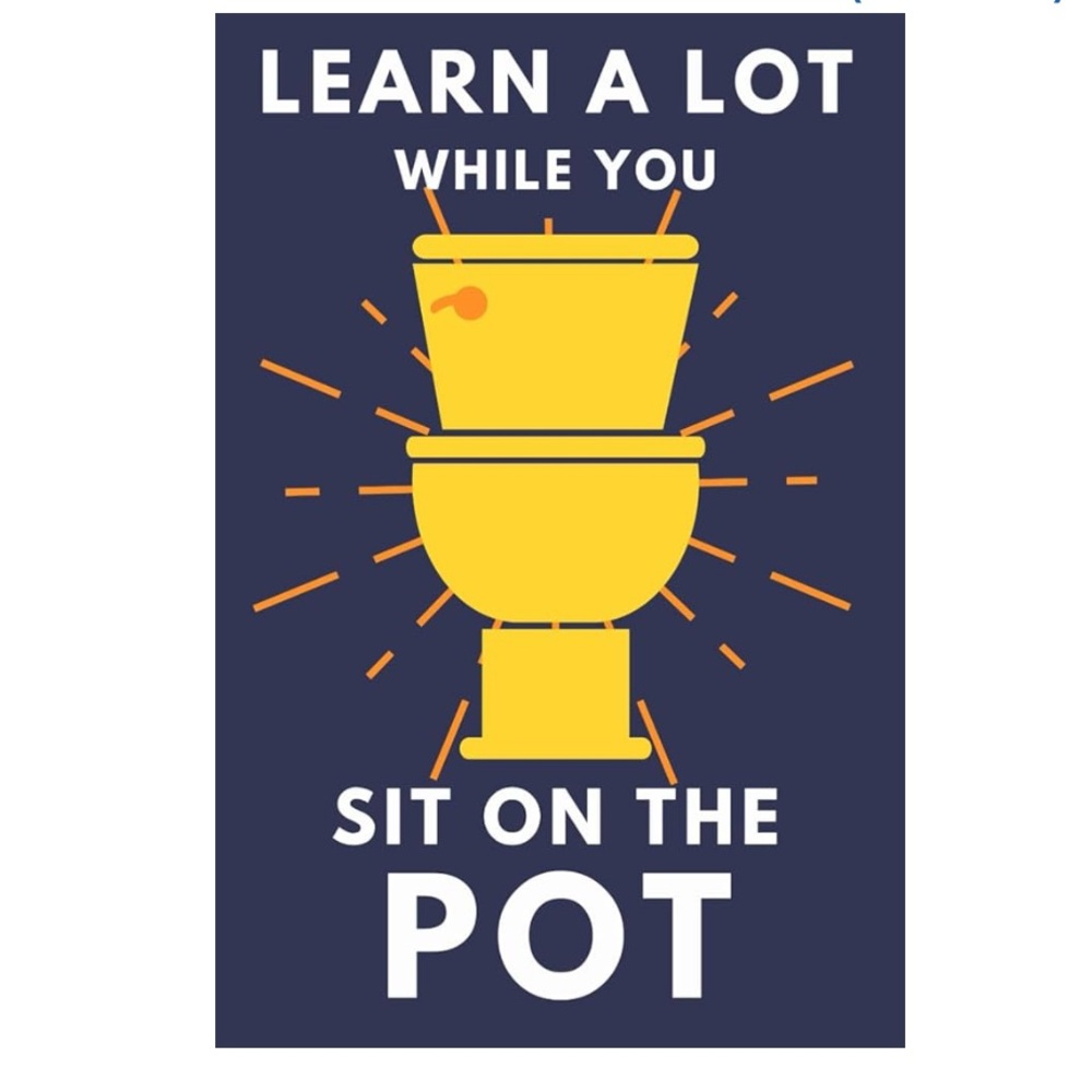 “Learn a Lot While You Sit on the Pot: Funny Bathroom Trivia Book” for Teens NWT